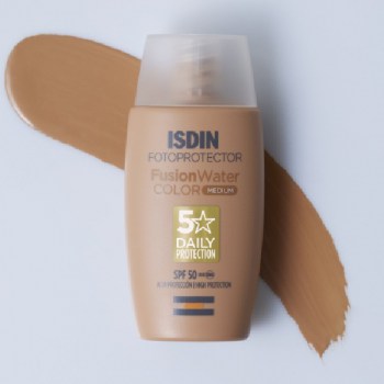 isdin fotoprotector fusionwater color medium